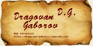 Dragovan Gaborov vizit kartica